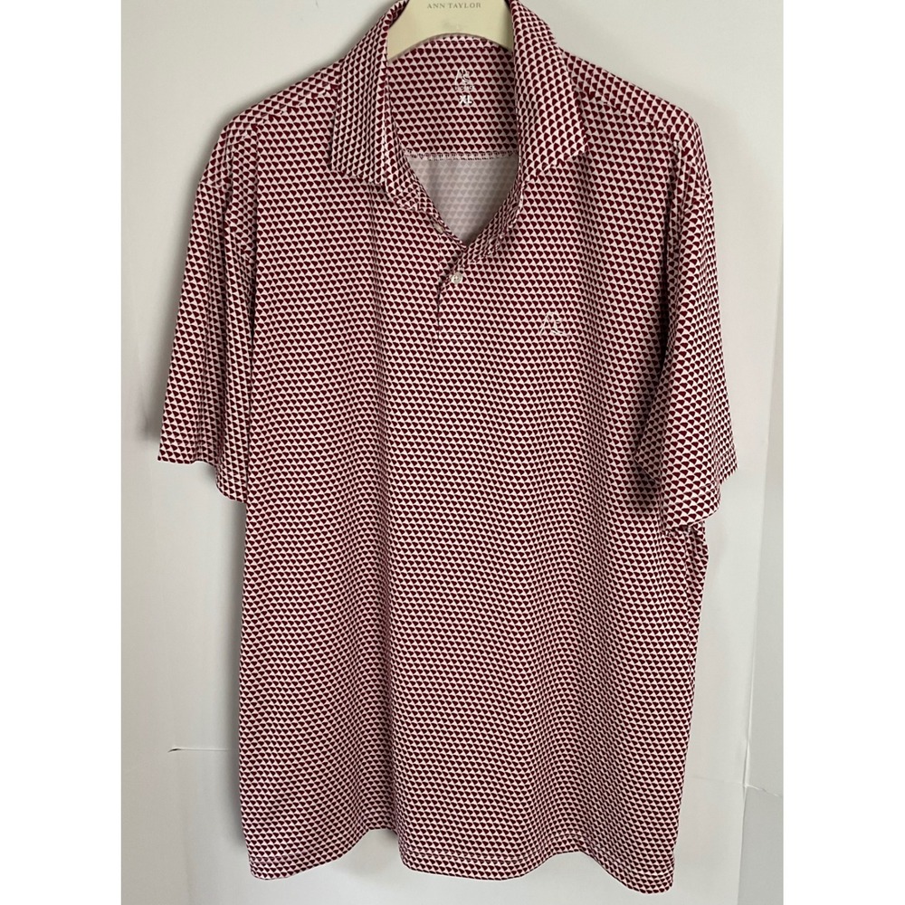 Rhoback Mens XL South Carolina Garnet White Performance Golf Polo Shirt